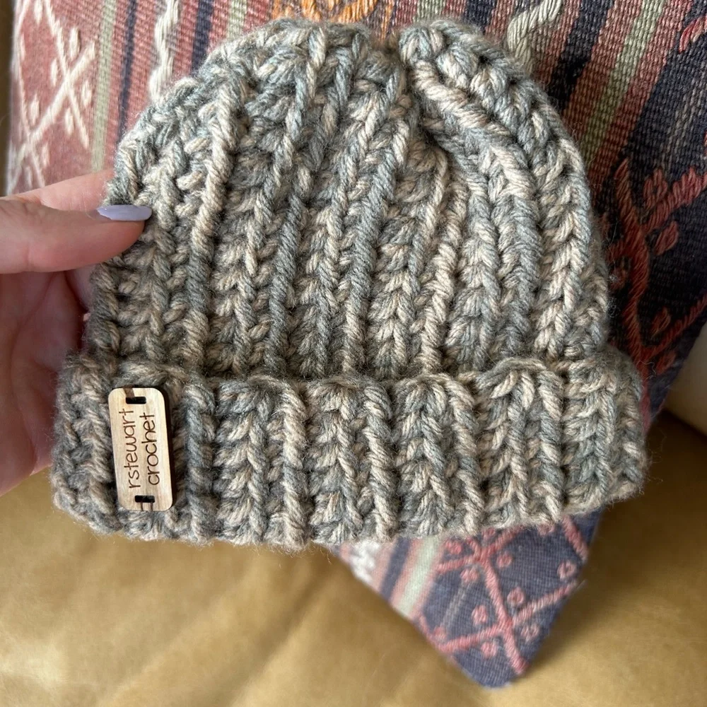 Crochet newborn beanie